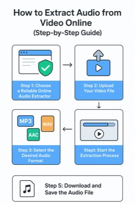 Step-by-step guide to extracting audio from video online